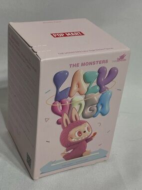 New POP MART collectible figure blind bag box from The Monsters Lazy Yoga series